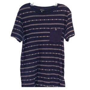 Blue Printed Tee